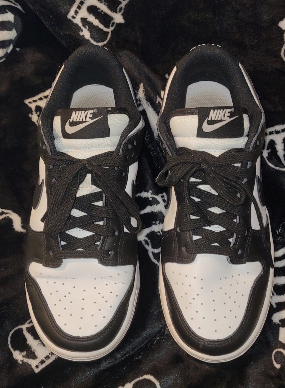 Nike Black and White Low-Top Sneakers